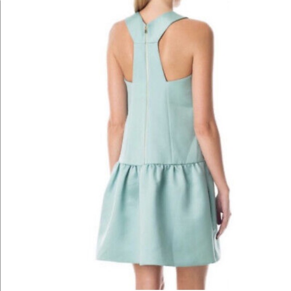 Tibi satin drop waist sleeveless racer back dress w/pockets (great for Halloween - Picture 2 of 11